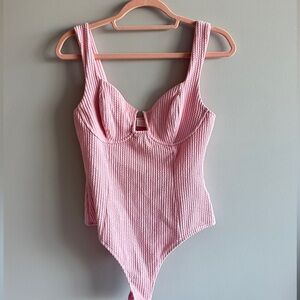 pink ASTR the label tank bodysuit